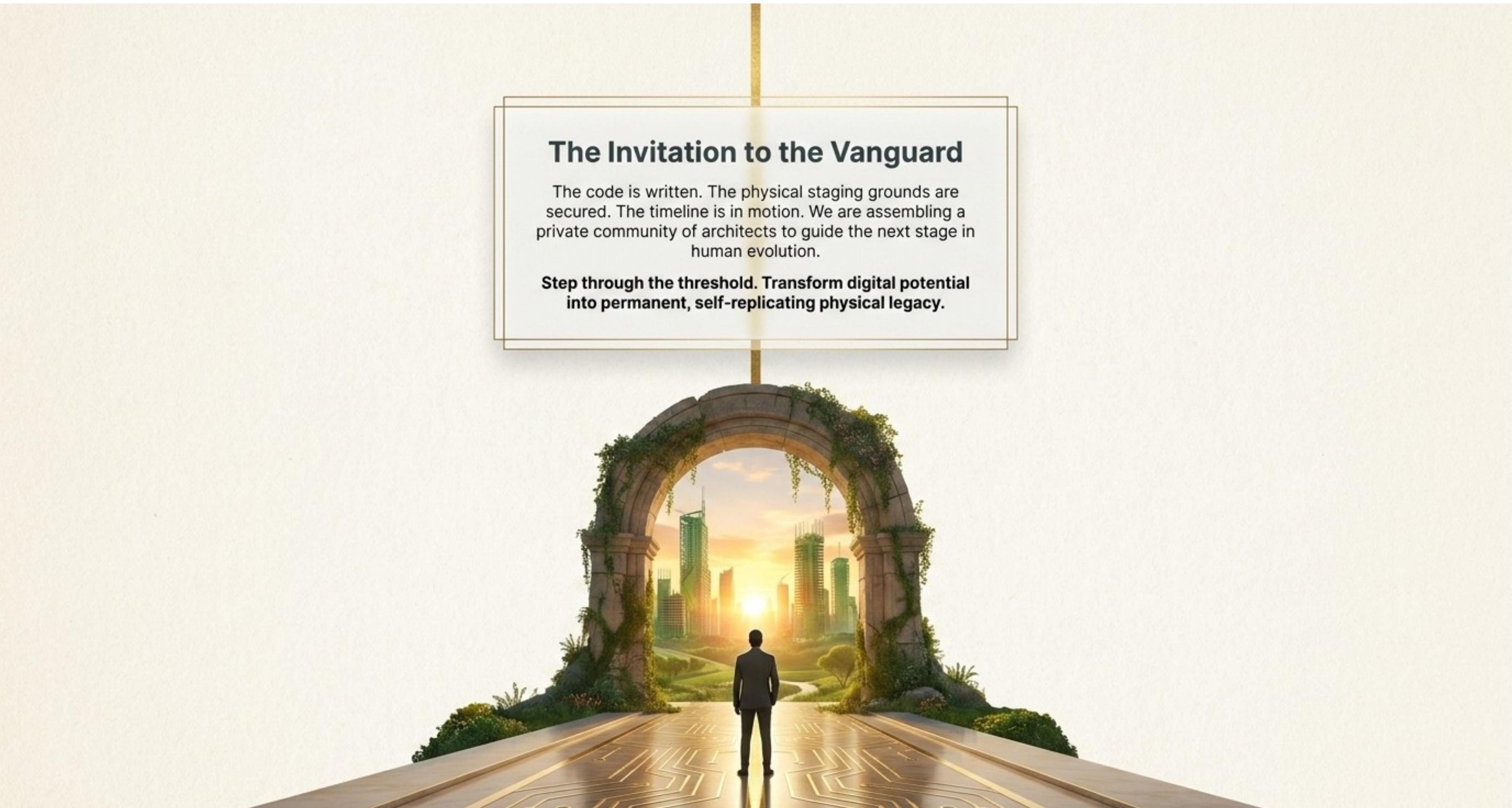 The threshold to the next stage of human civilization